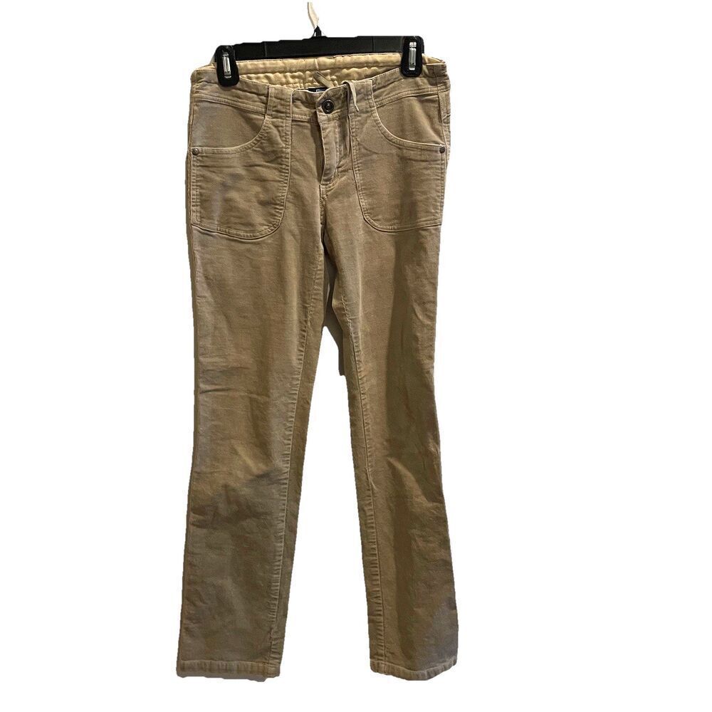 KUHL Kory Pants Khaki Tan Corduroy Straight Pants Casual Womens 4R Gorpcore